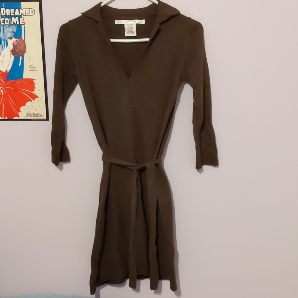VTG Max Studio brown sweater dress